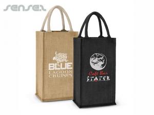 Promotional Eco Jute Double Wine Bags