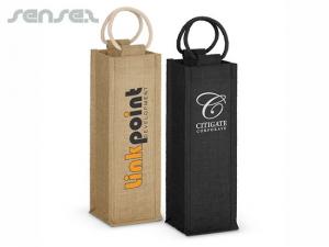Promotional Eco Jute Single Wine Bags