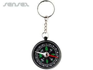 Direction Key Rings With Compass