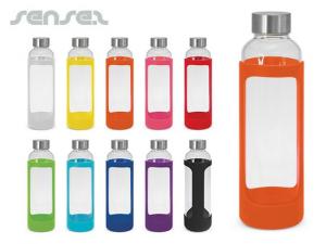 Promotional Borosilicate Bottles in Sleeves (600ml)