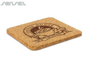 Promotional Island Cork Coasters - Square