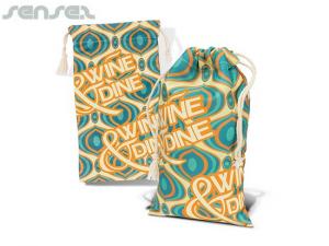 Promotional Full Colour Cotton Drawstring Bags 24.2 x 13cm