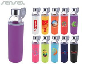 Promotional Mecca Glass Bottles With Neoprene Sleeve (550ml)