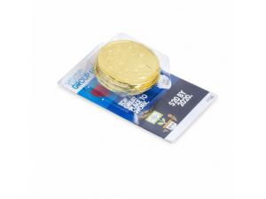 Chocolate Coin X4 In Business Cards