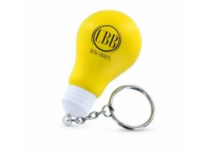 Promotional Light Bulb Stress Keyrings