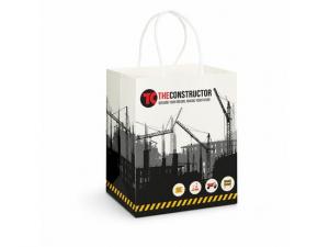 Colour Wrap Printed Paper Bags (Med)