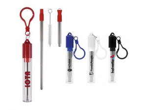 Promotional Silicon Tip Stainless Steel Straws