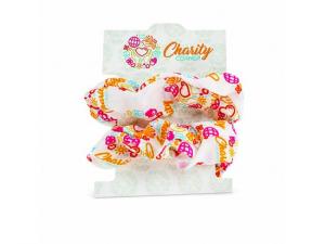 Promotional Satin 80's Hair Scrunchies  (Set of 2)