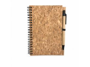 Promotional Eco Cork Cover Notebooks With Pen