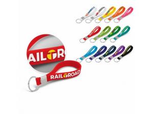 Silicone Strap Key Tags - Embossed