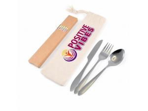 Promotional Stainless Steel Cutlery Sets With Straws