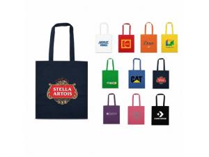Branded Colourful Cotton Calico Bags (140gsm)