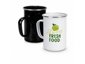 Promotional Large Enamel Stainless Steel Mugs (600ml)