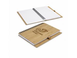 Promotional Brielle Bamboo Spiral Notebooks (A5)