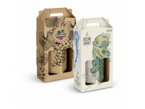 Double Wine Presentation Boxes With Carry Handle