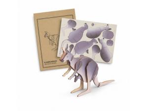 Promotional Basswood Model Kangaroos