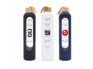 Promotional Glass Bottles - Drinking Goals (1L)