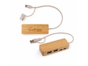 Promotional USB Hubs (Bamboo)