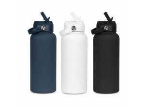 Promotional Stainless Steel Rubber Coated Bottles (1L)