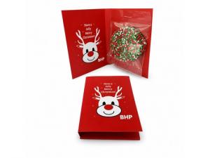 Christmas Card With Chocolate Freckles (20g)