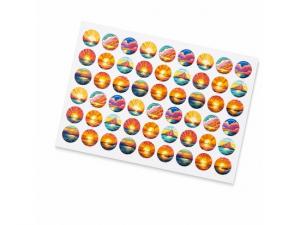 Promotional Sticker Sheets (26mm Circle) - Matte - A4 Sheet