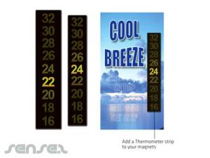 Magnets With Thermometer Strips (5x9cm)