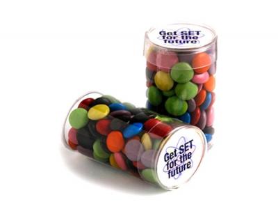 Choc Beans Filled PET Tubes (100g)