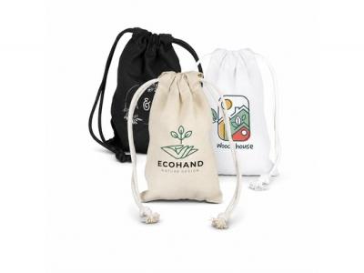 Leila Cotton Drawstring Gift Bags (120gsm)