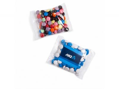 Corporate Coloured Chocolate Bean Bags (100g)