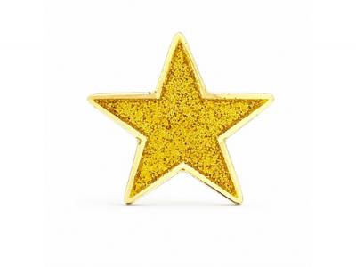 Glitter Metal Badges